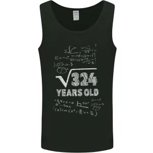 18th Birthday 18 Year Old Geek Funny Maths Mens Vest Tank Top