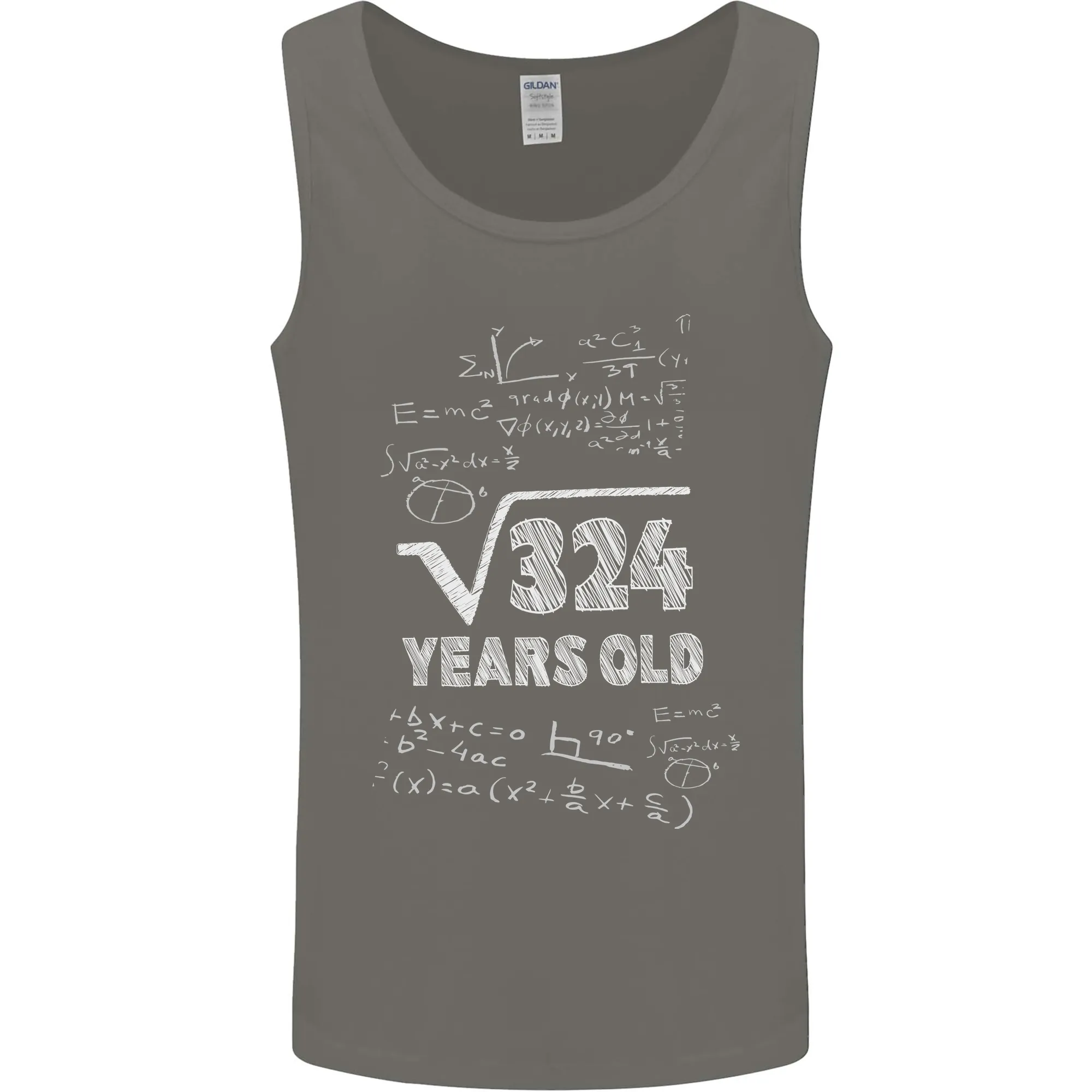 18th Birthday 18 Year Old Geek Funny Maths Mens Vest Tank Top