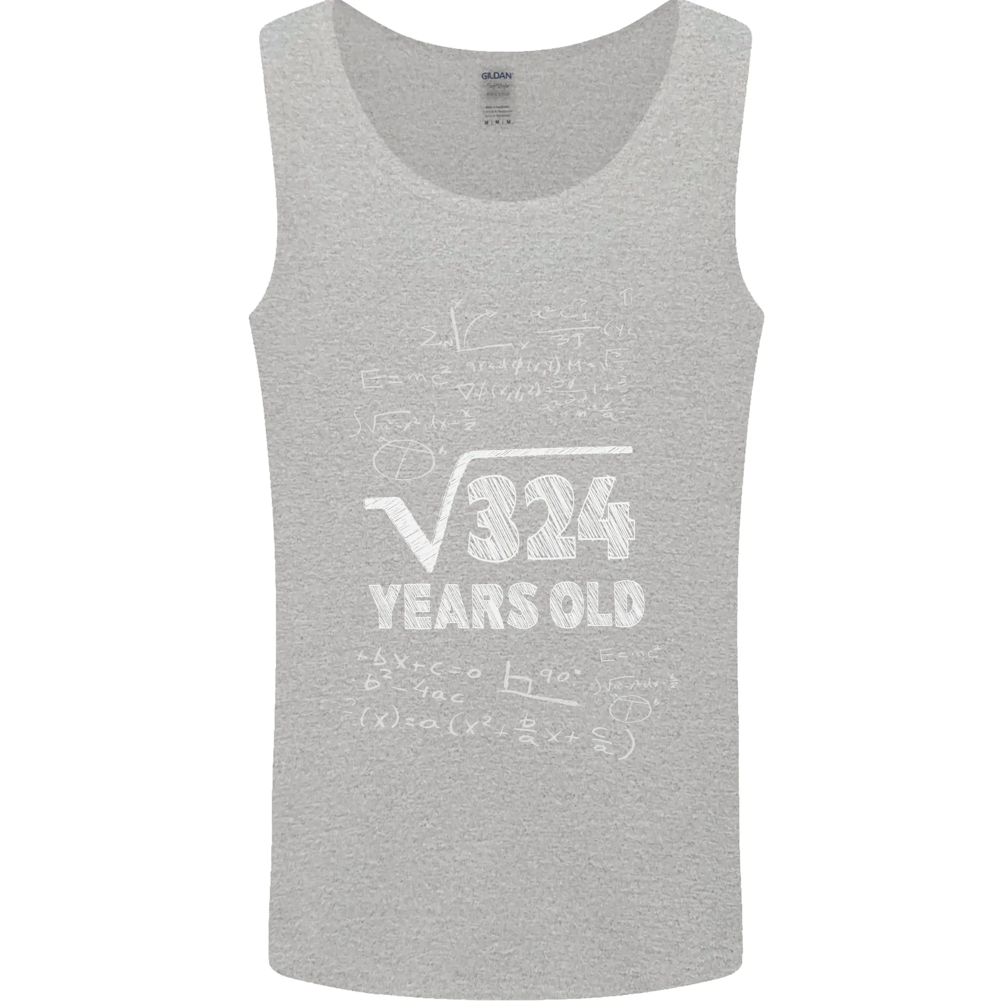 18th Birthday 18 Year Old Geek Funny Maths Mens Vest Tank Top