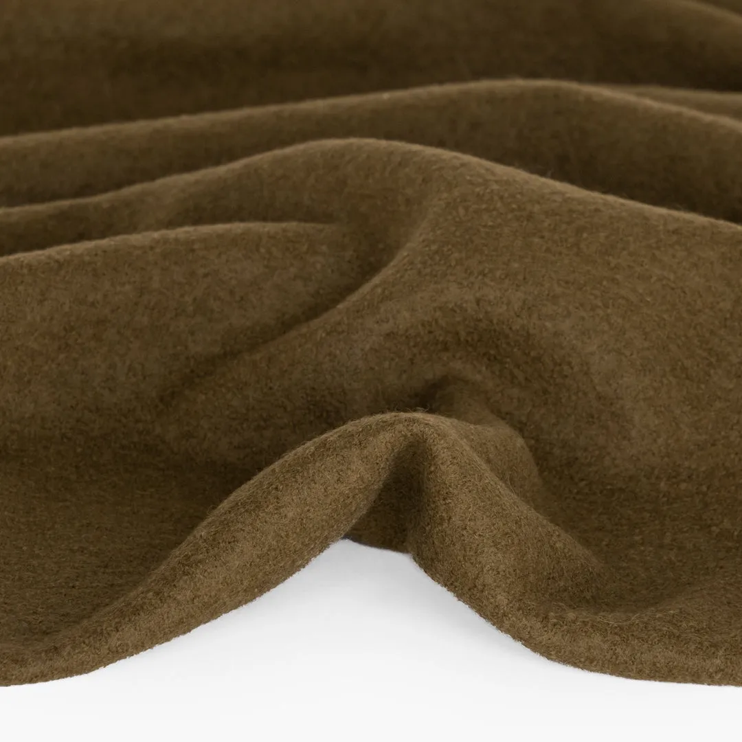 Boiled Merino Wool - Olive