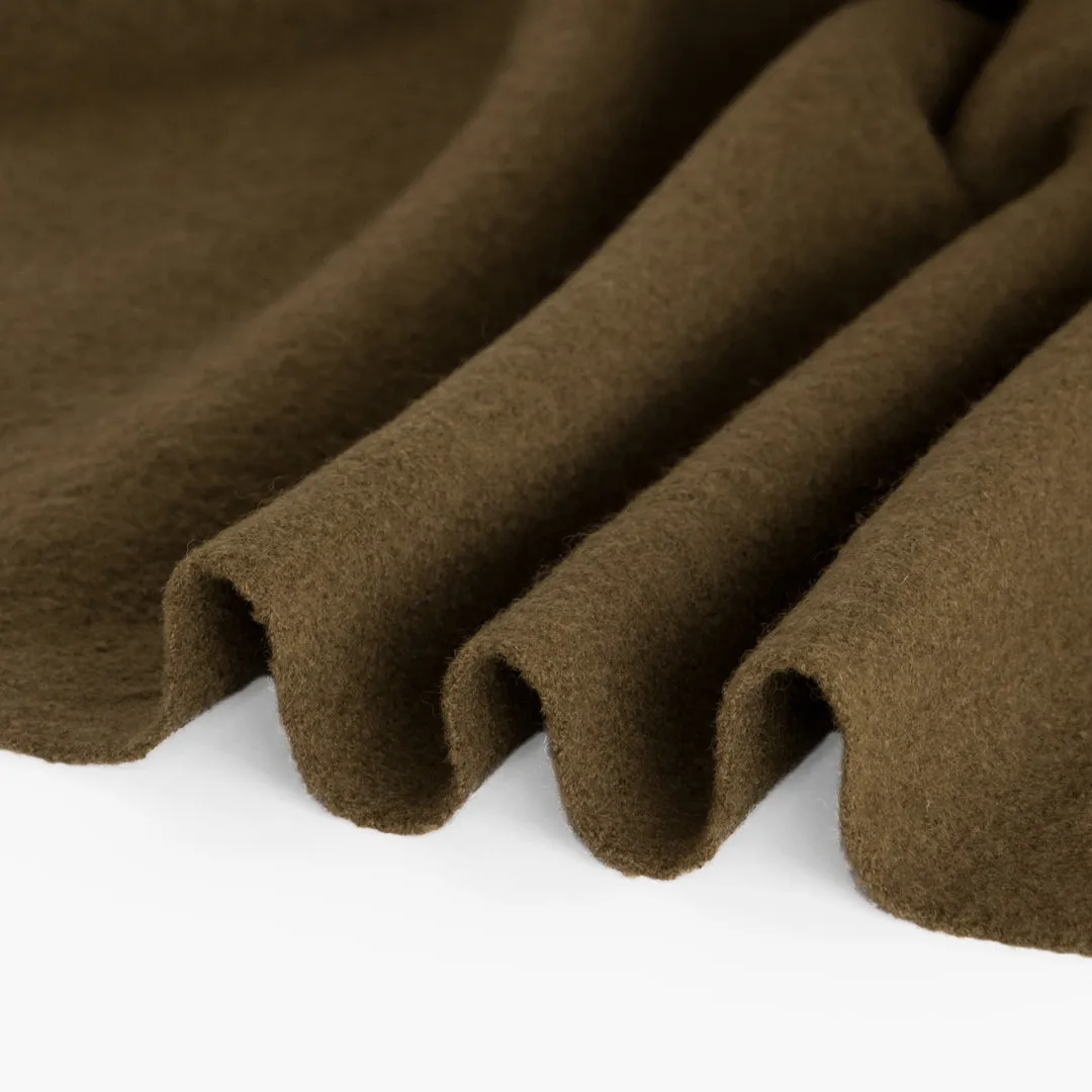 Boiled Merino Wool - Olive