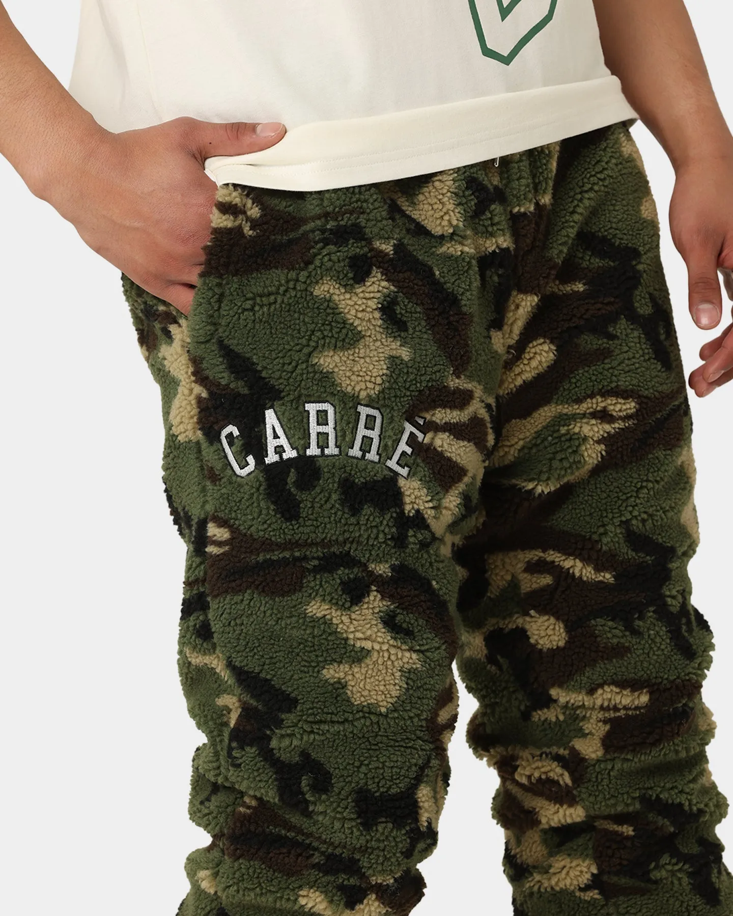 Carre C-Class Polar Fleece Track Pants Woodland Camo