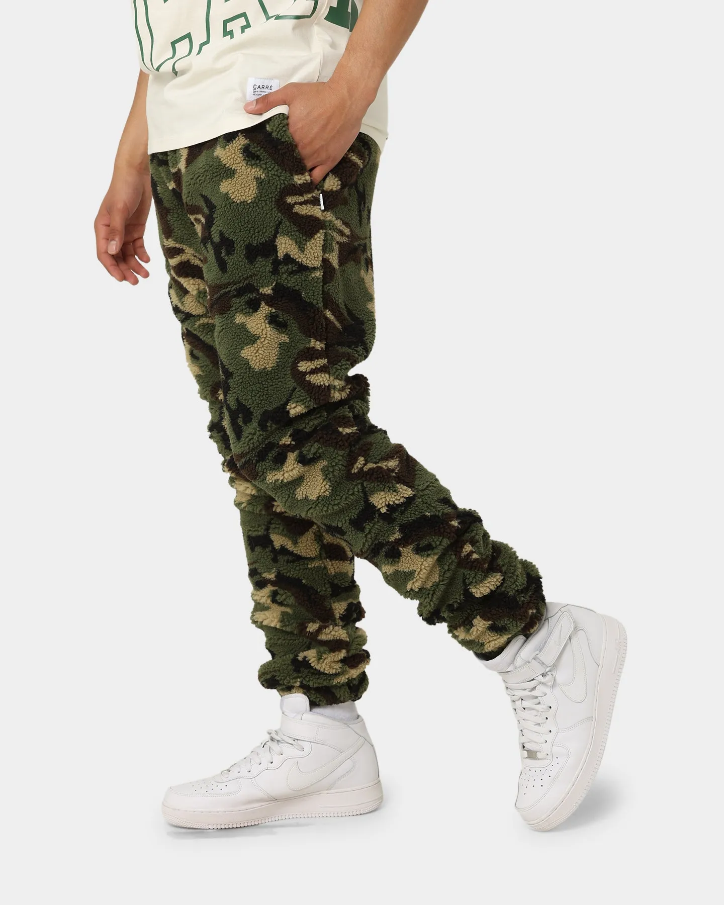 Carre C-Class Polar Fleece Track Pants Woodland Camo