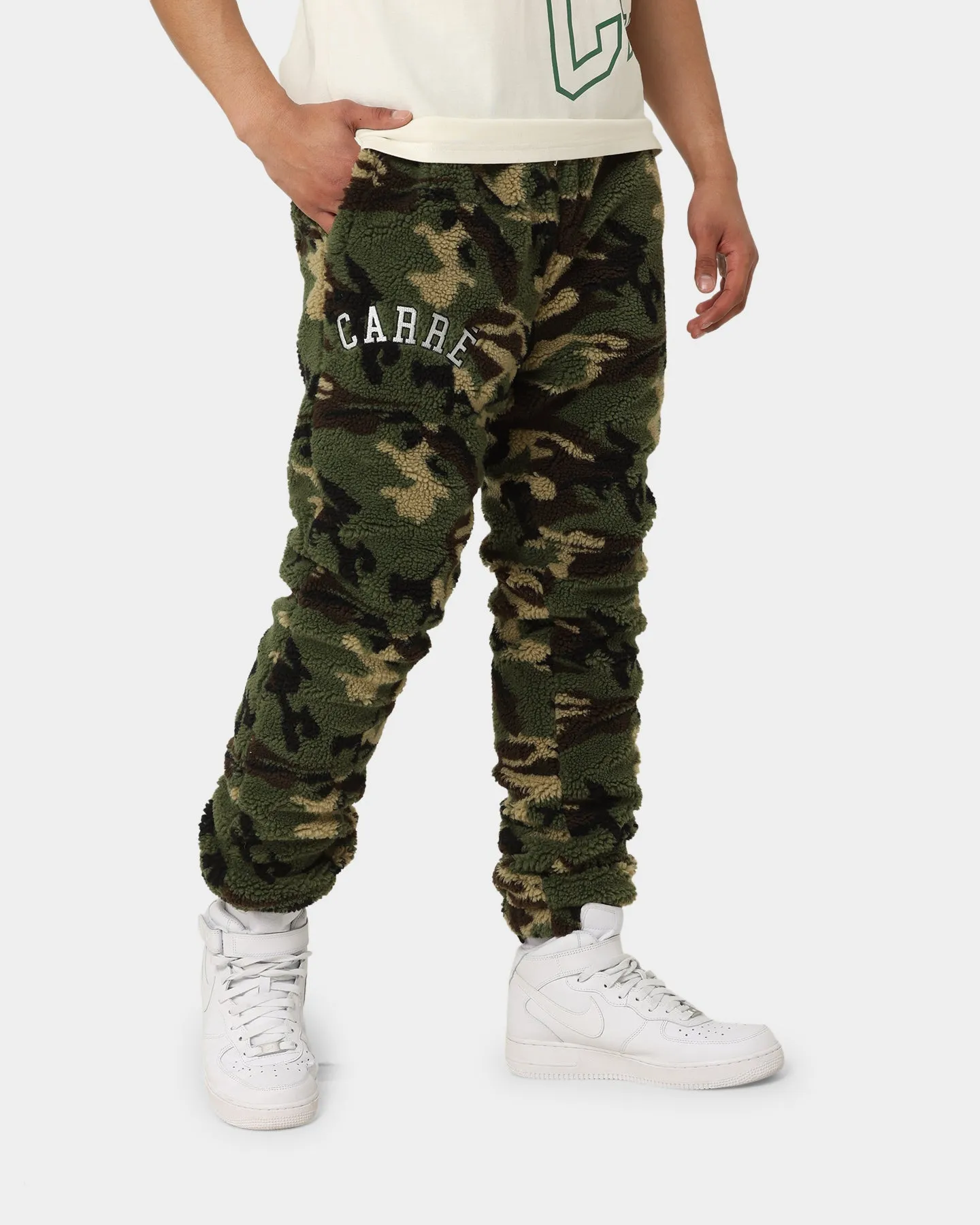 Carre C-Class Polar Fleece Track Pants Woodland Camo