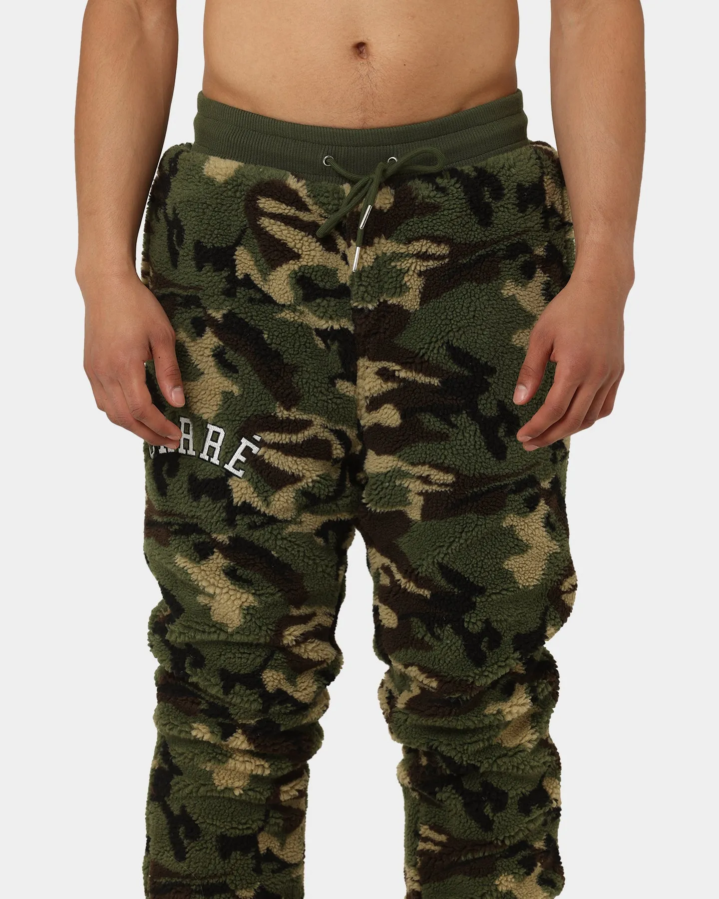 Carre C-Class Polar Fleece Track Pants Woodland Camo