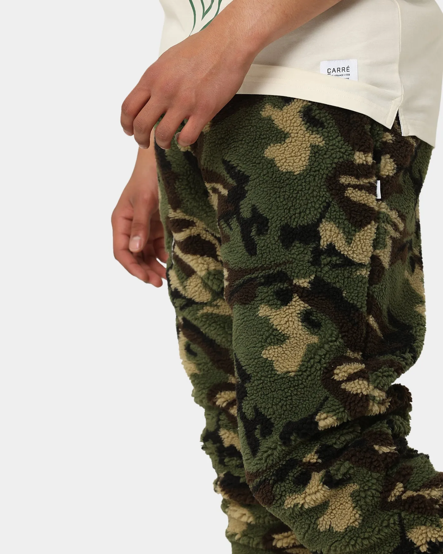 Carre C-Class Polar Fleece Track Pants Woodland Camo