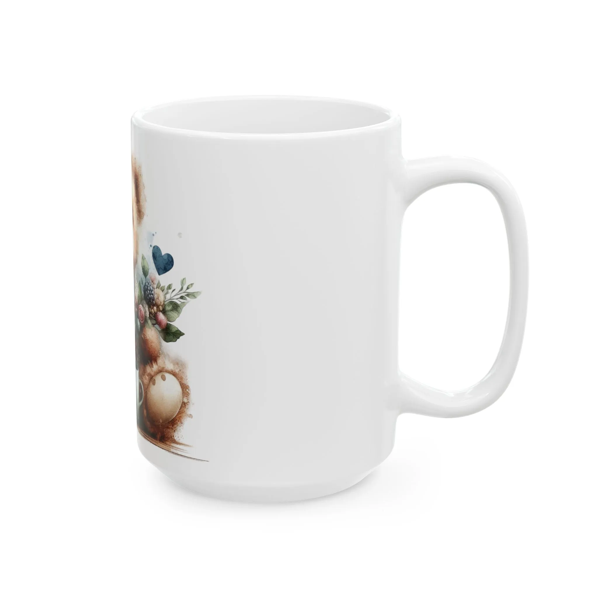 Cute teddy bear Ceramic Mug, (11oz, 15oz)