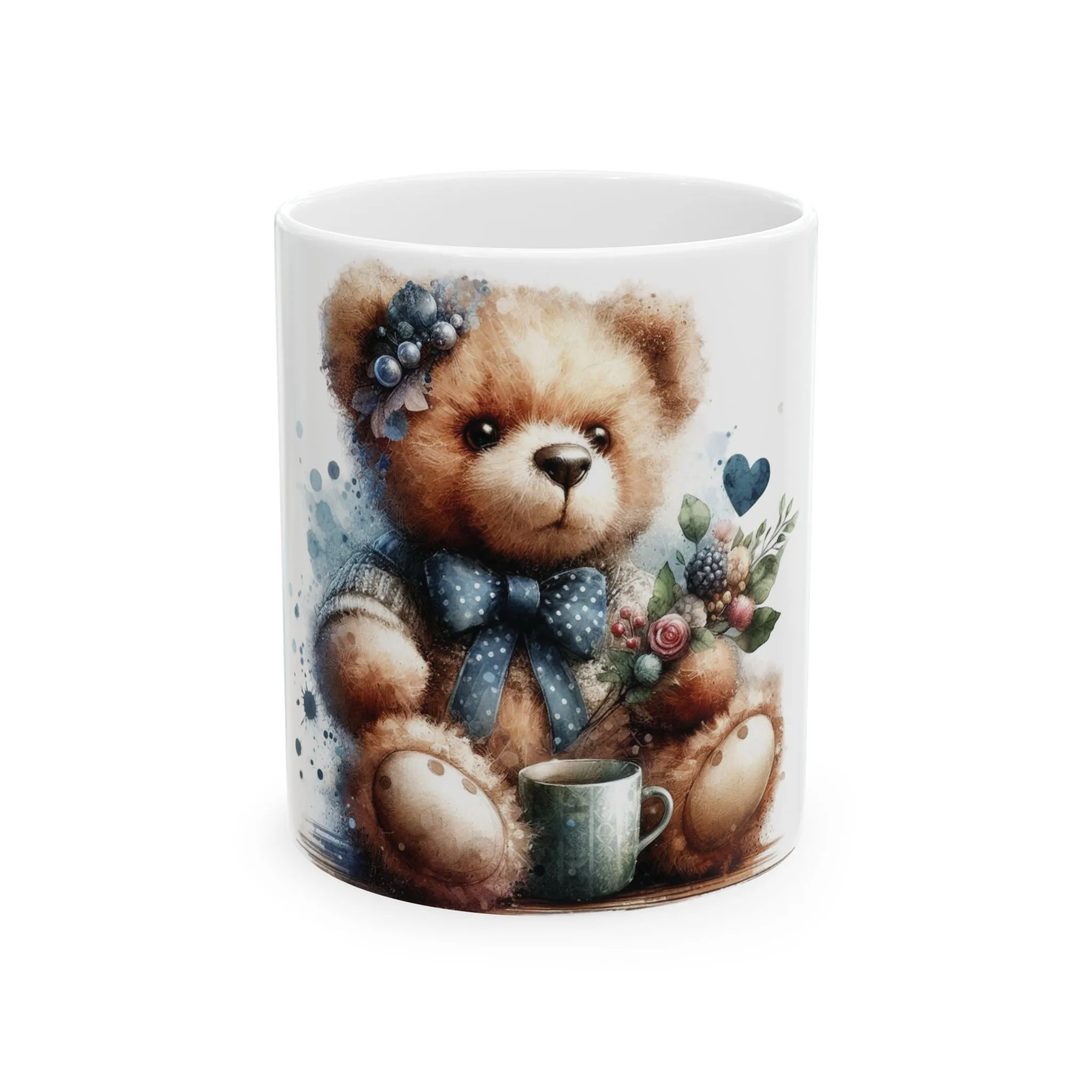 Cute teddy bear Ceramic Mug, (11oz, 15oz)