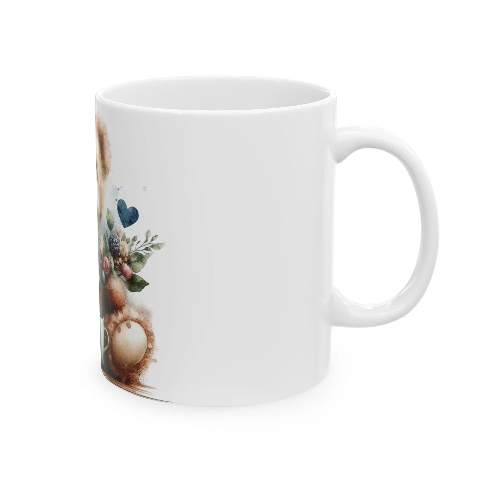 Cute teddy bear Ceramic Mug, (11oz, 15oz)