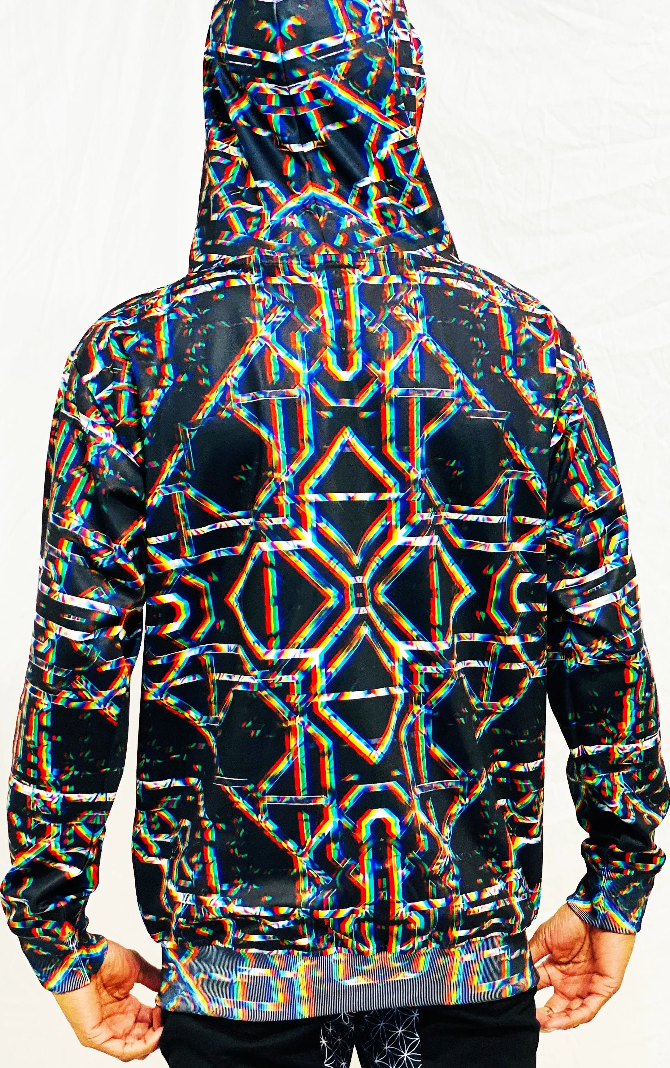 Daniel W. Prust - "Rainbow Grid" Zip Up Hoodie - Limited Edition of 111