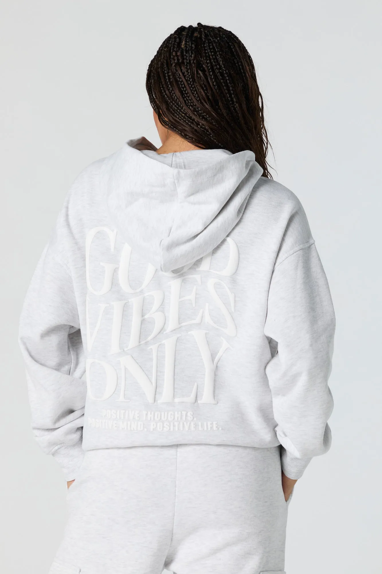 Embroidered Fleece Hoodie