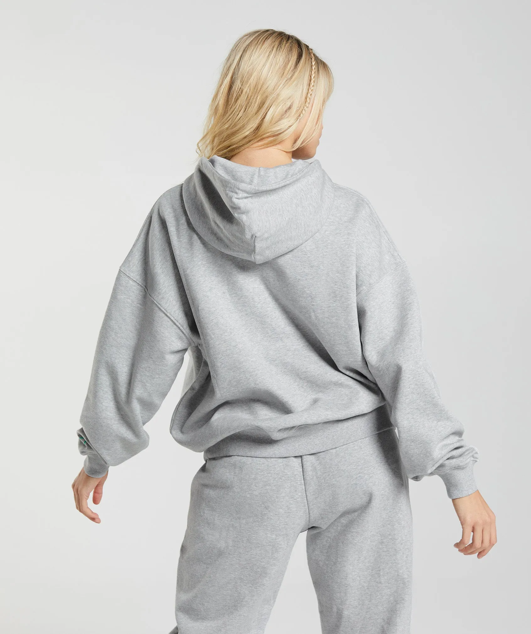 Gymshark Maxed Out Hoodie - Light Grey Marl