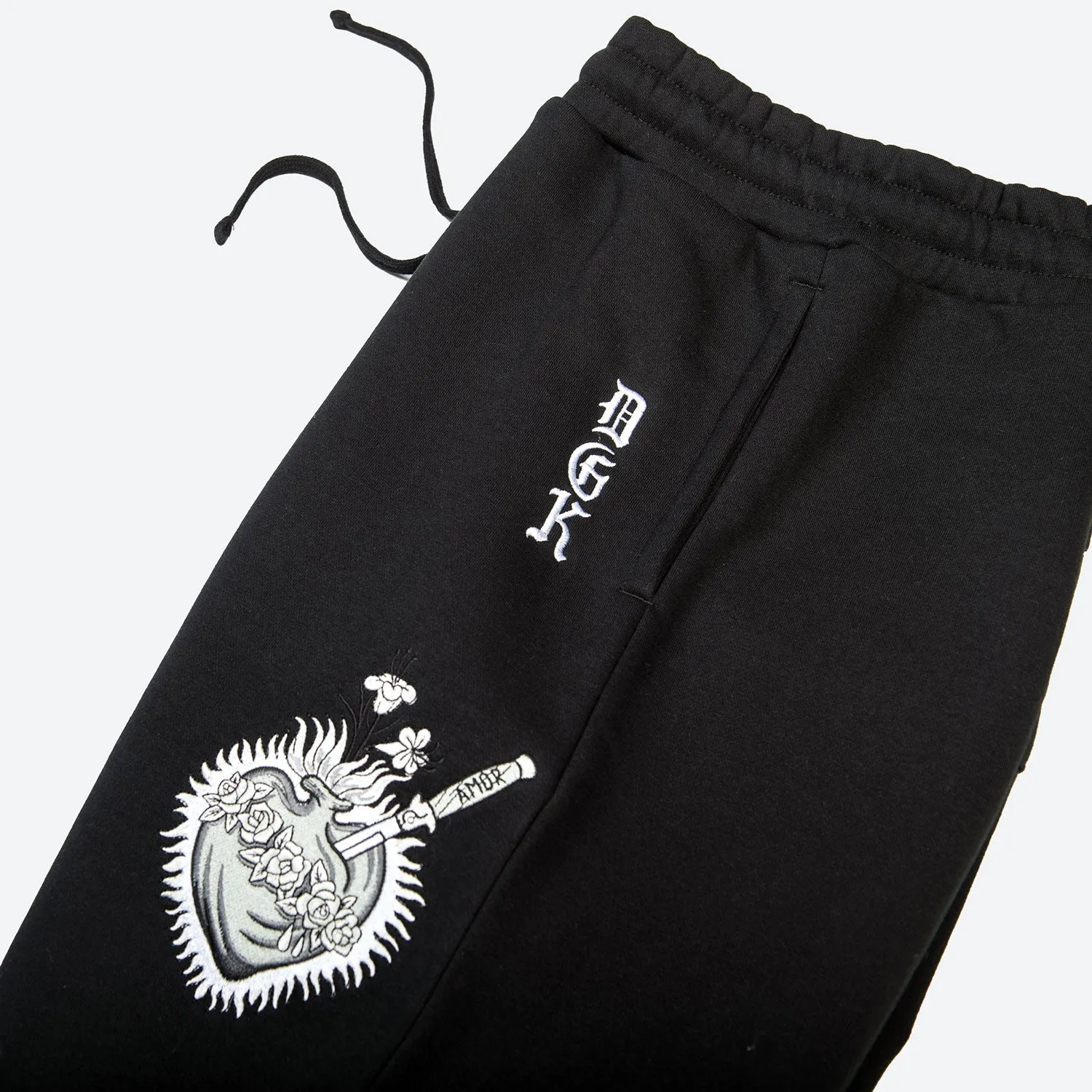 Inked Embroidered Fleece Pants