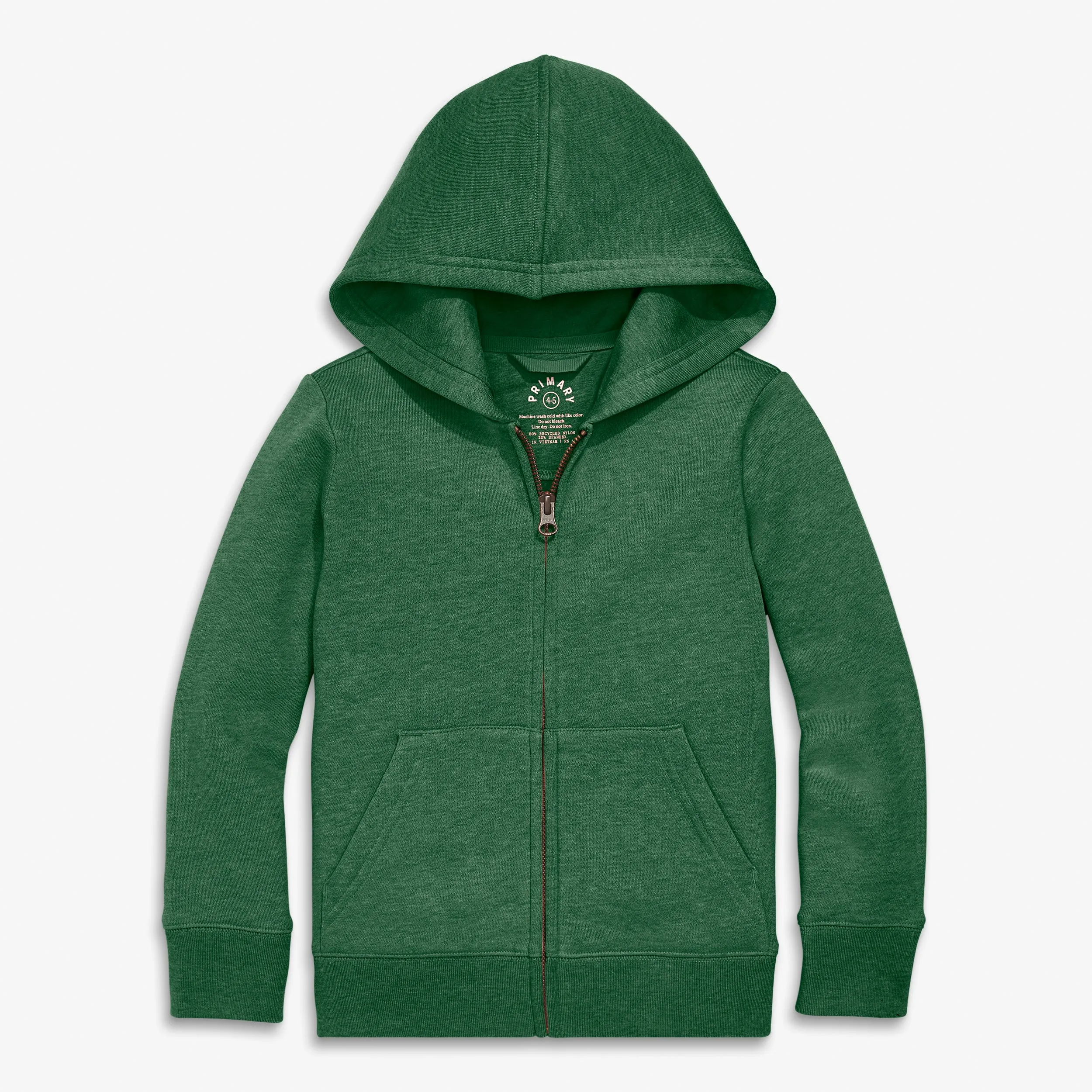 Kids cozy fleece zip hoodie