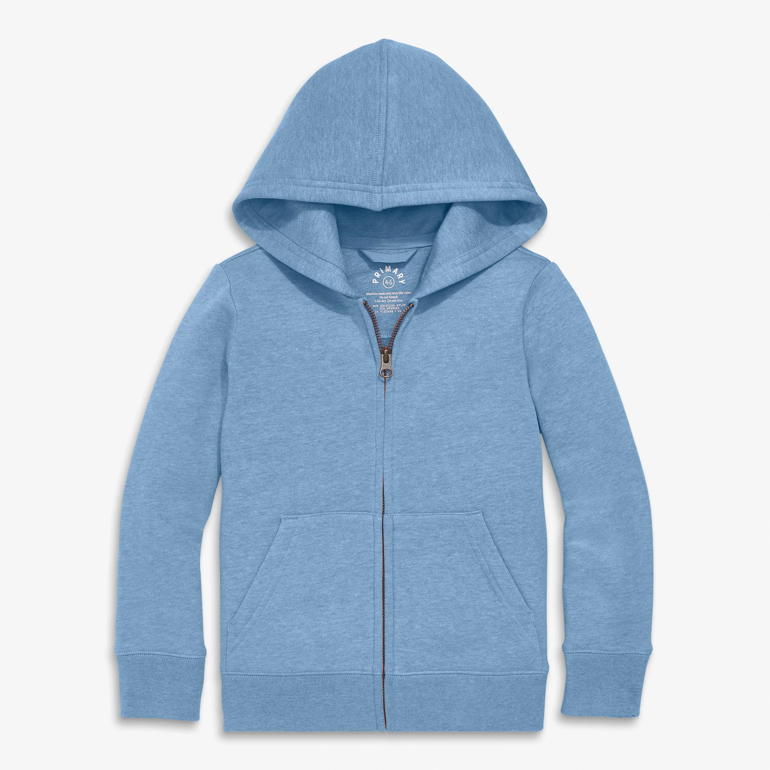 Kids cozy fleece zip hoodie