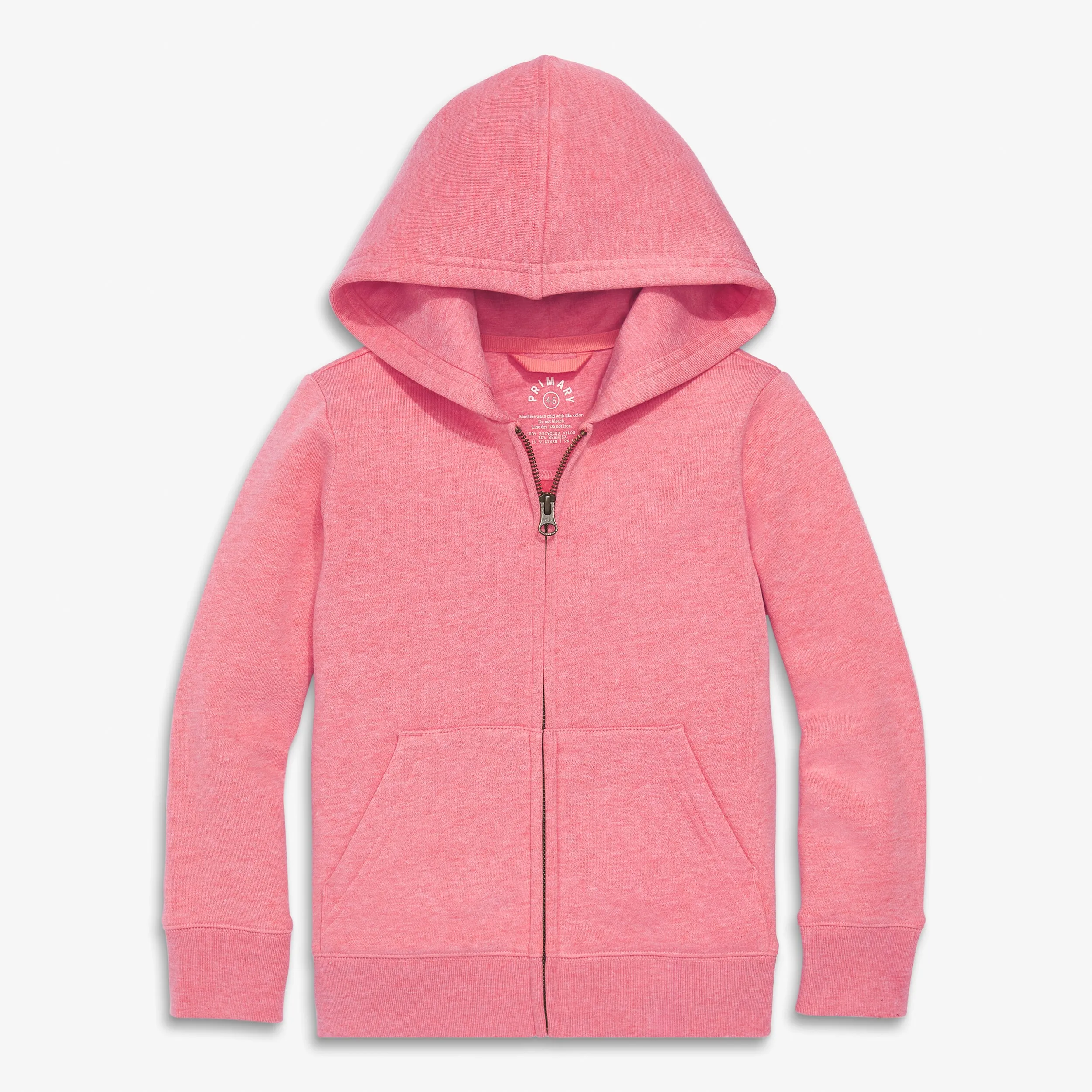 Kids cozy fleece zip hoodie