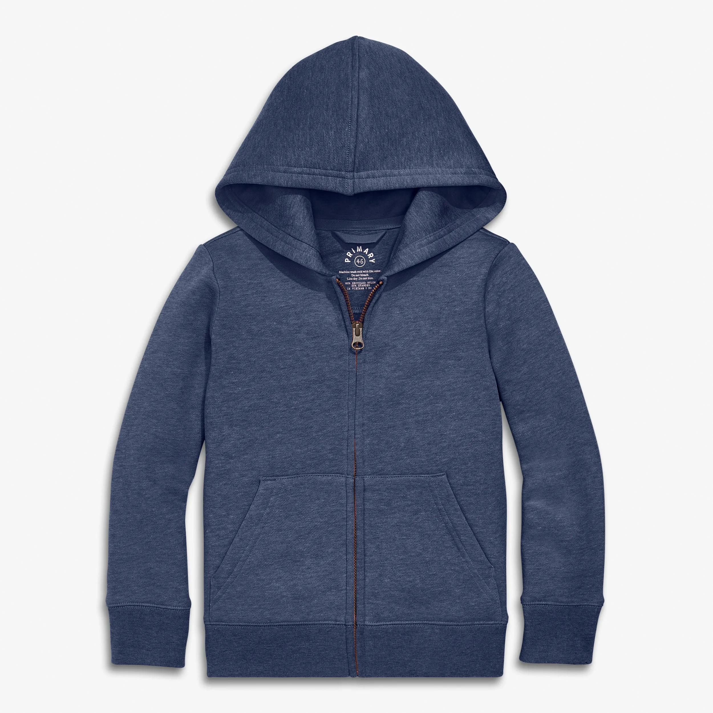 Kids cozy fleece zip hoodie