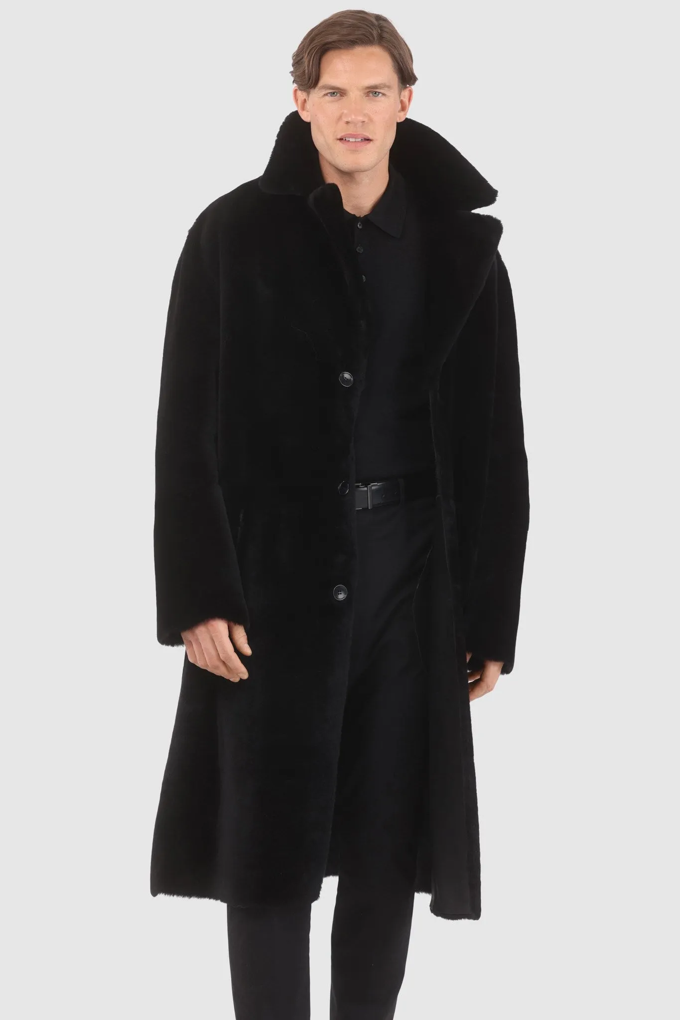 Men's Reversible Merino Shearling Lamb Coat