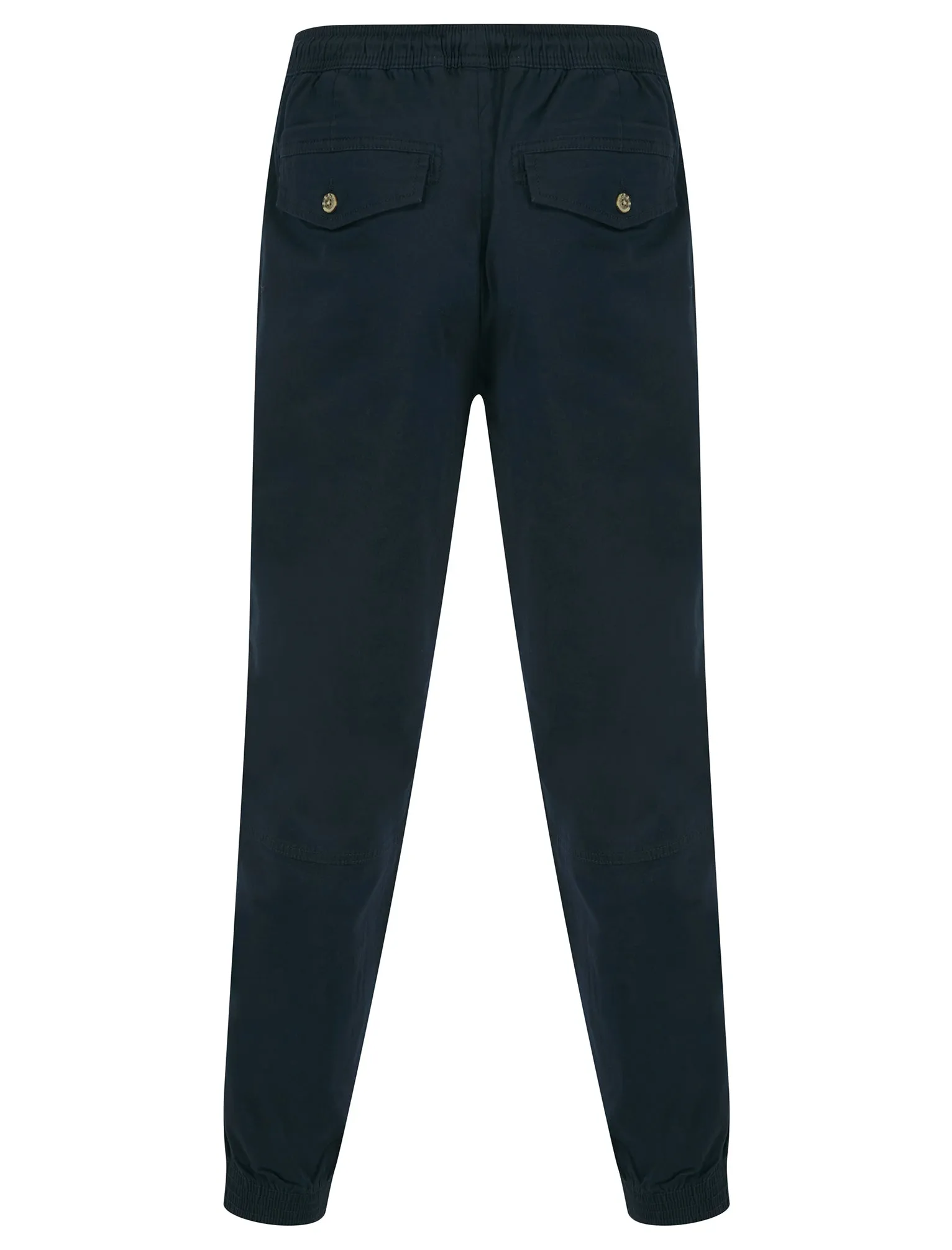 Portmany 2 Stretch Cotton Twill Cuffed Cargo Jogger Pants in Sky Captain Navy - Tokyo Laundry