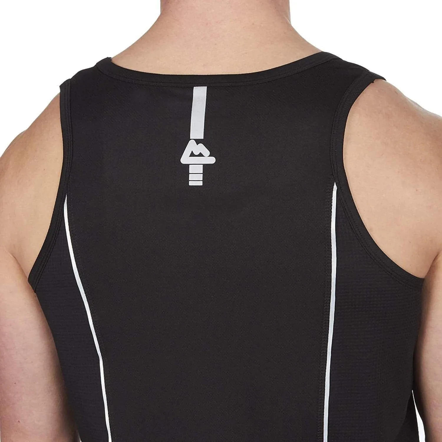 Red Tag Activewear Mens Running Vest - Black