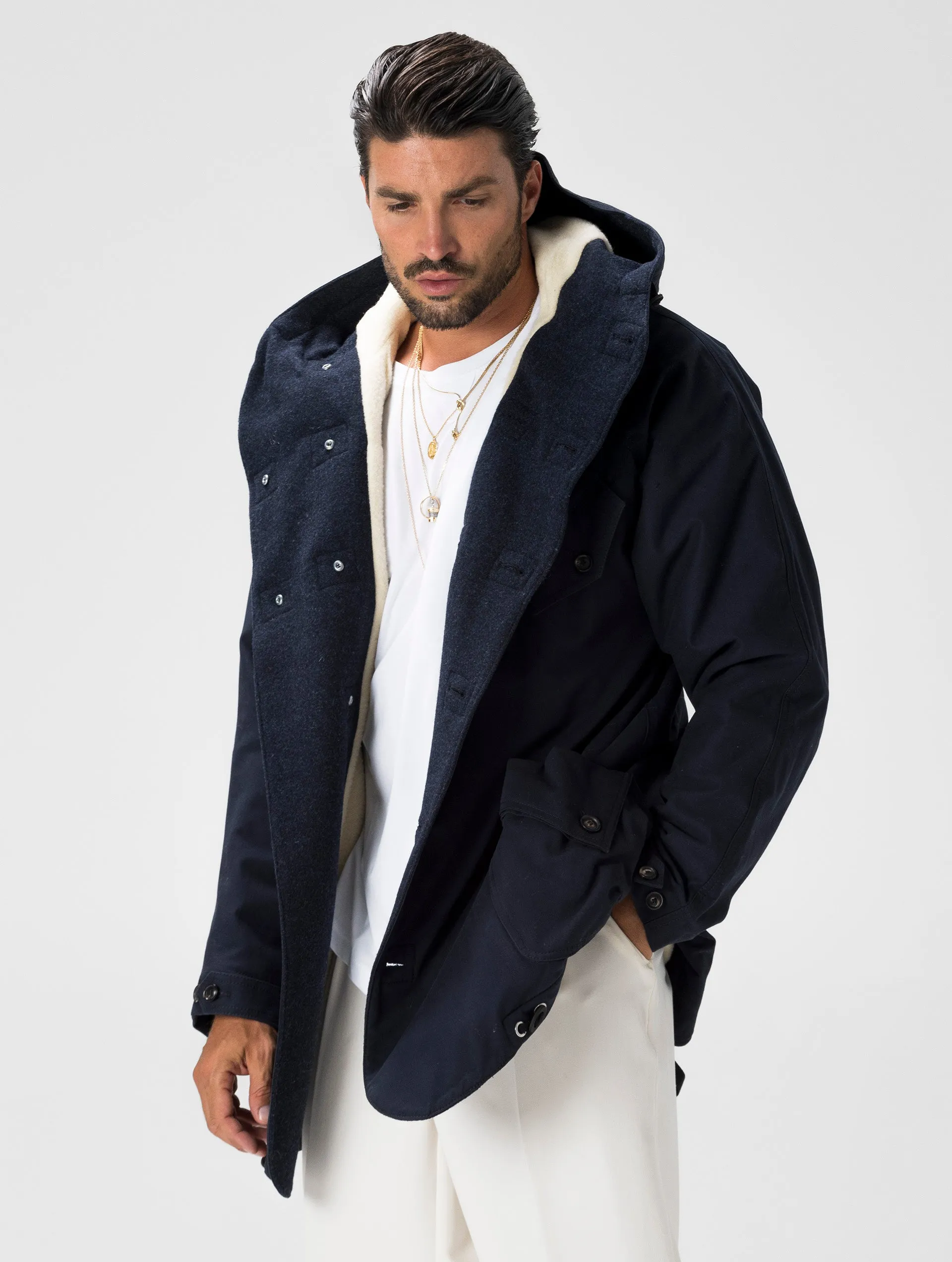 STORM PARKA IN BLUE NAVY