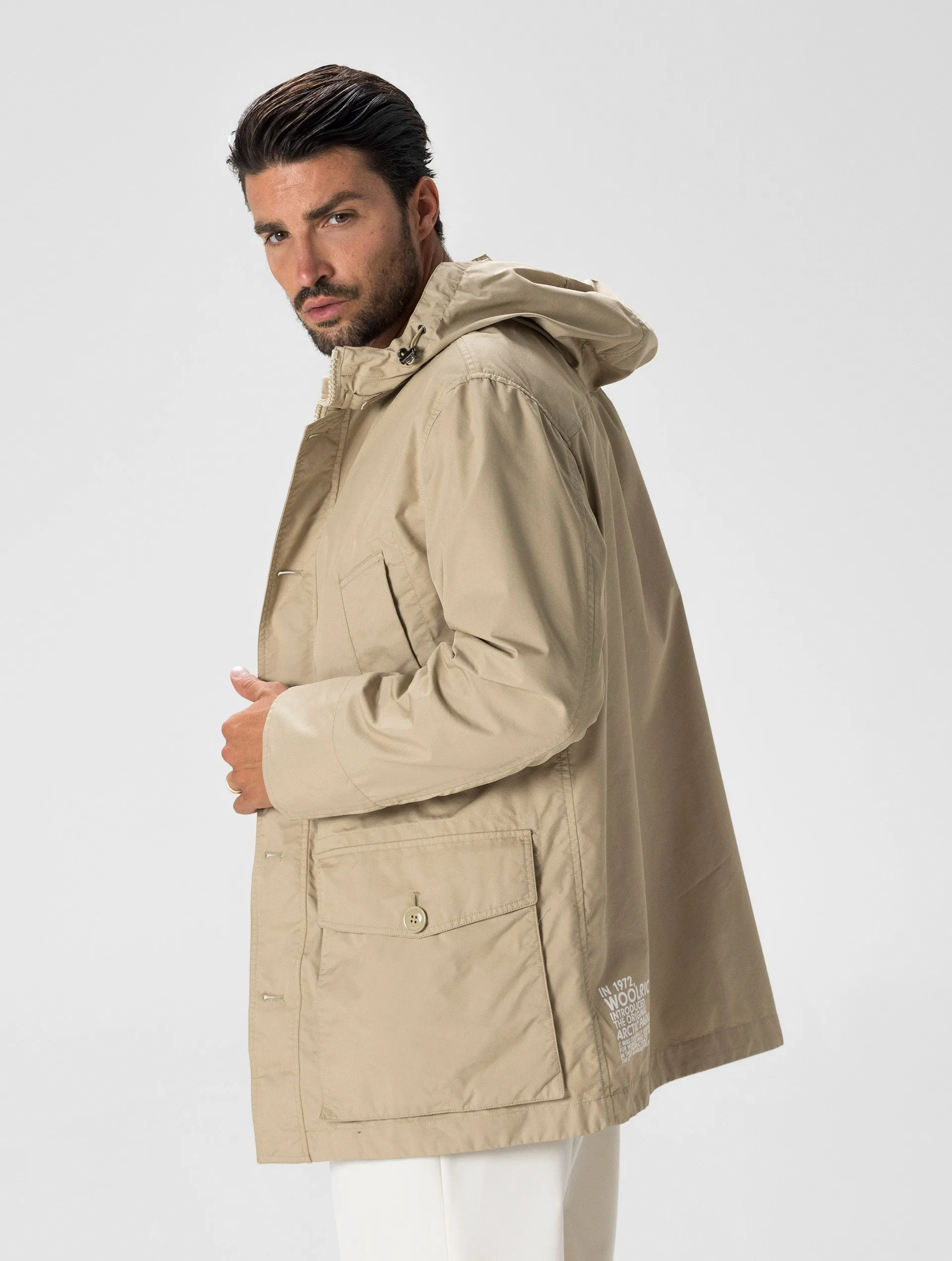 SUMMER PARKA IN LIGHT BROWN