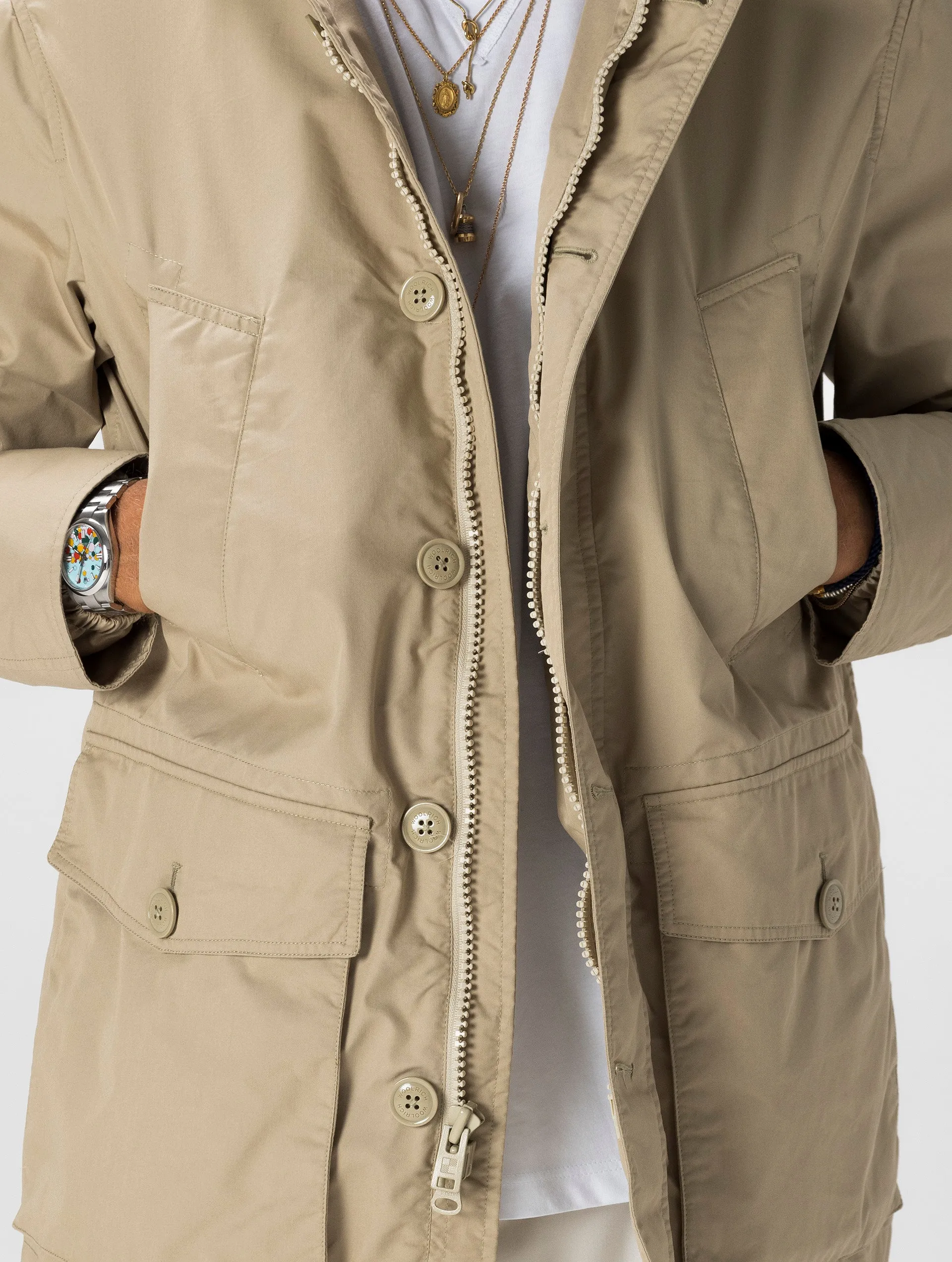 SUMMER PARKA IN LIGHT BROWN