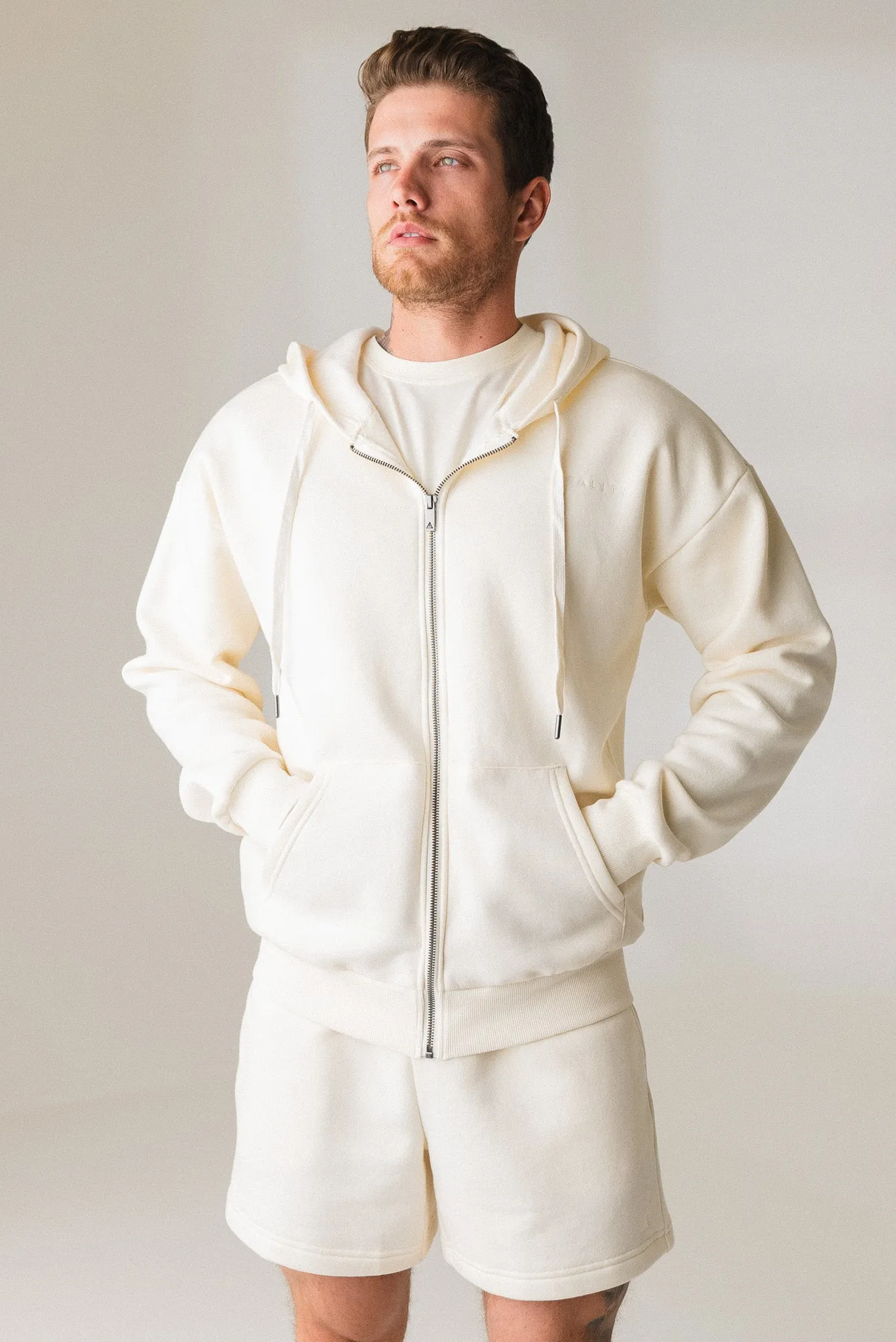 Vitality Cozy Uni Zip - Oat